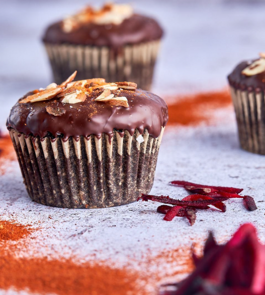 Spicy Chocolate Beet Cakes