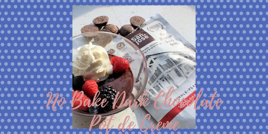 No Bake Dark Chocolate Pot de Crème