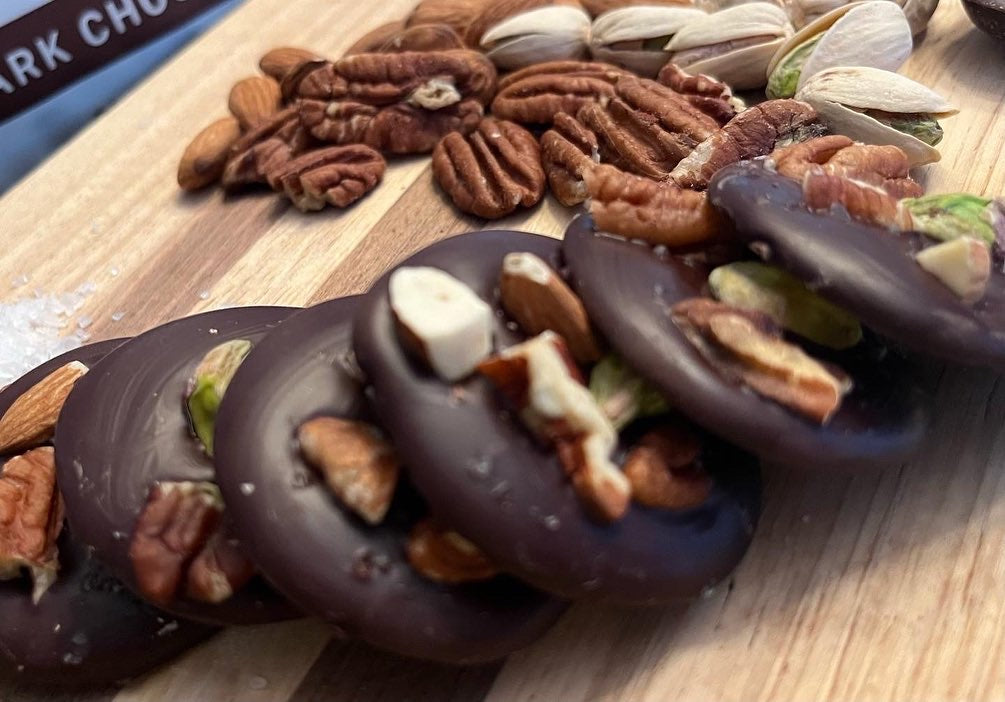 Chocolate Discs with Nuts