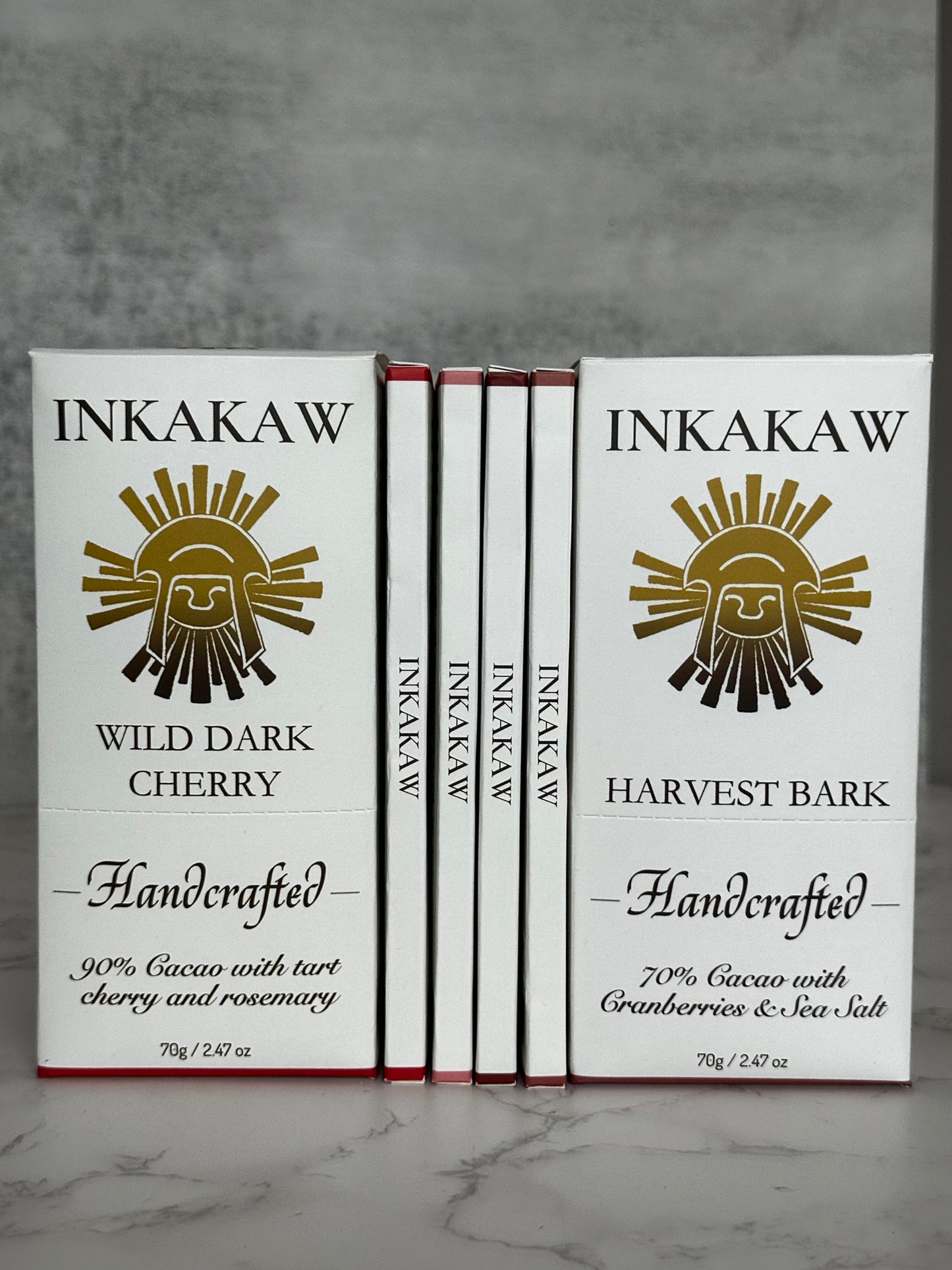 Handcrafted 90% Tart cherry & Rosemary Chocolate Bar