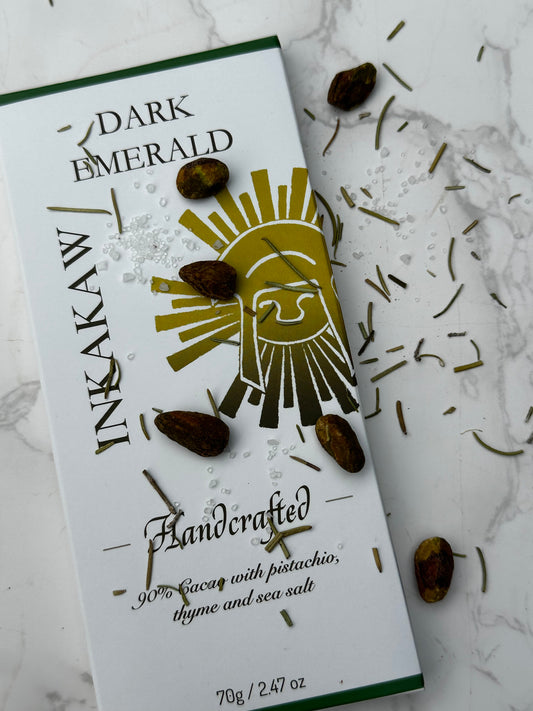 Handcrafted 90% Pistachio, Thyme, Sea Salt Bar