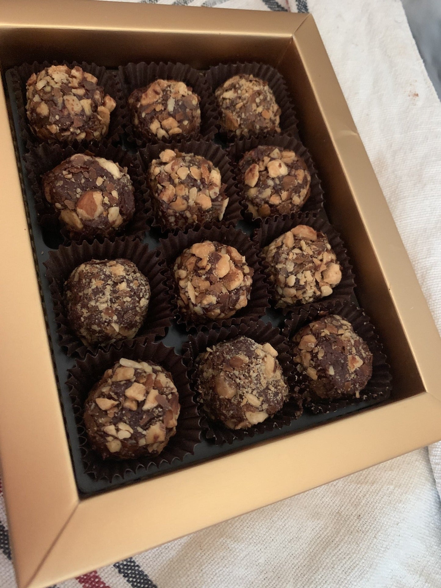 truffles with almond bits