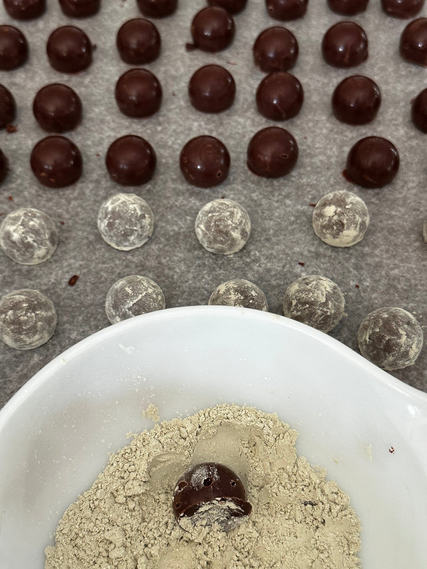 Dark Chocolate Truffles with Sake and Cucumber Infusion-6 PCs/box
